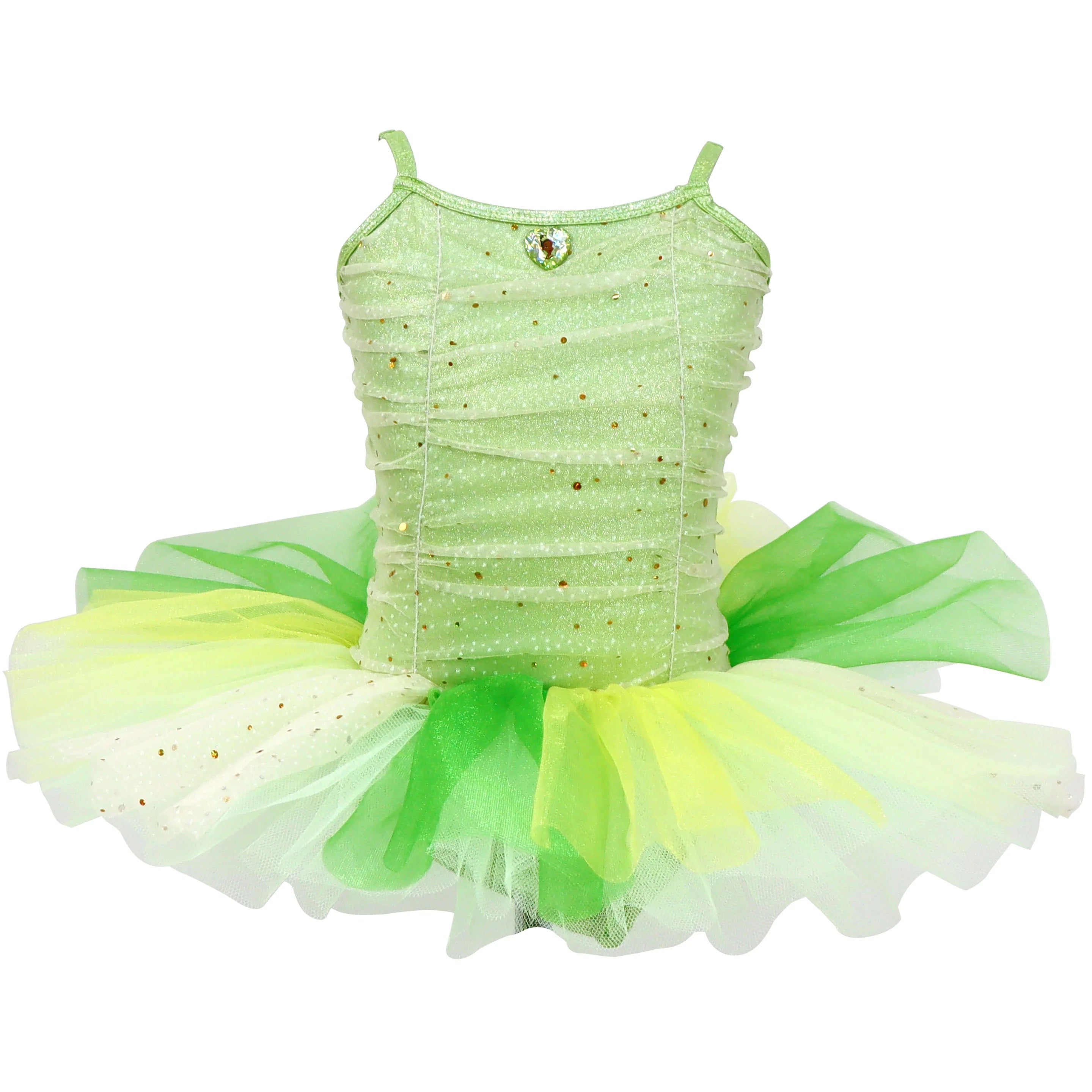 Pink Poppy - Princess Tiana Sparkling Ruched Tutu size 5/6