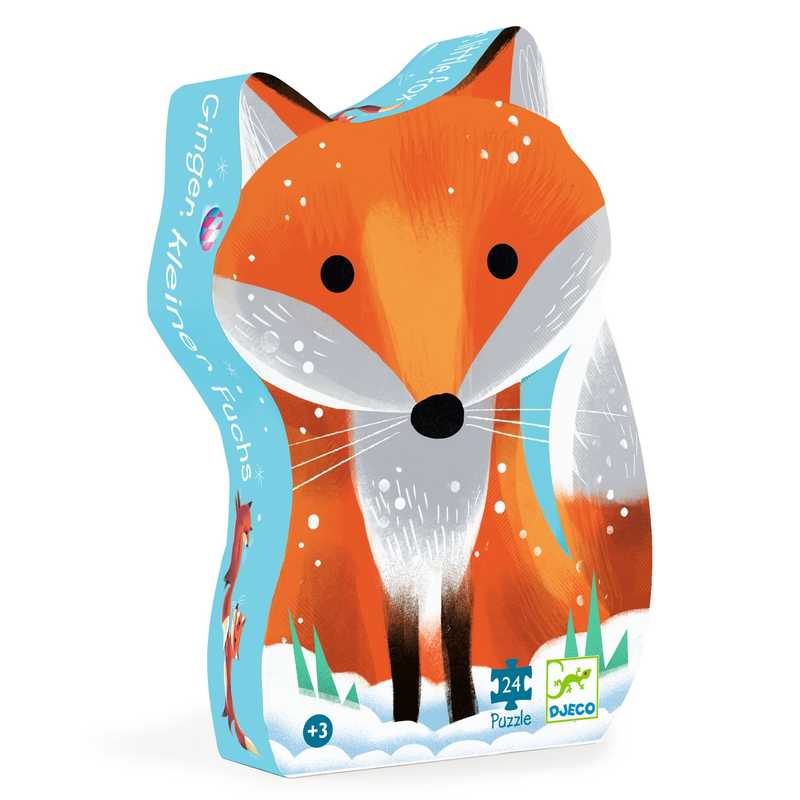 Djeco - Silhouette Puzzle Little Fox 24pc