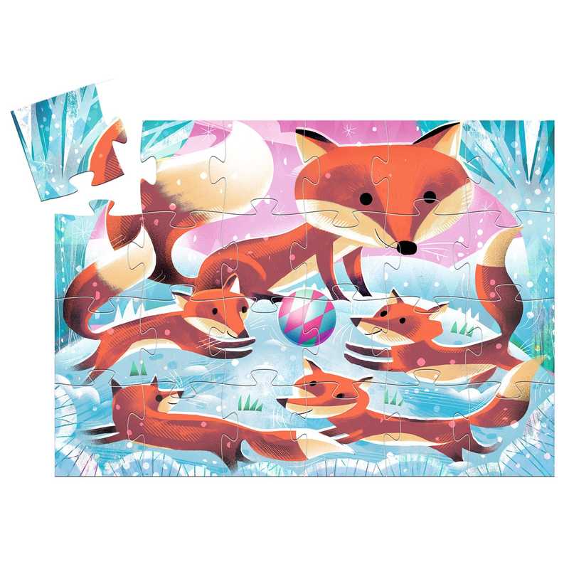 Djeco - Silhouette Puzzle Little Fox 24pc