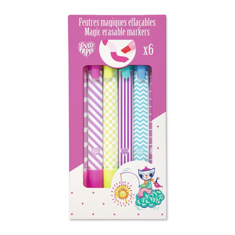 Djeco - Patterned Magic Erasable Markers