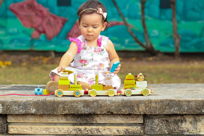 Djeco - Creafarm Wooden Train