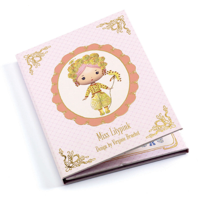 Djeco - Miss Lilypink Tinyly Removable Stickers Set