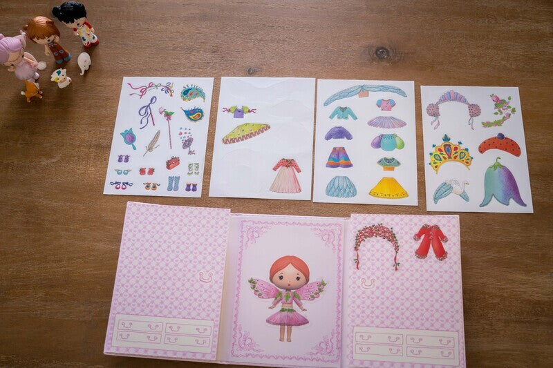 Djeco - Miss Lilyruby Tinyly Removable Stickers Set