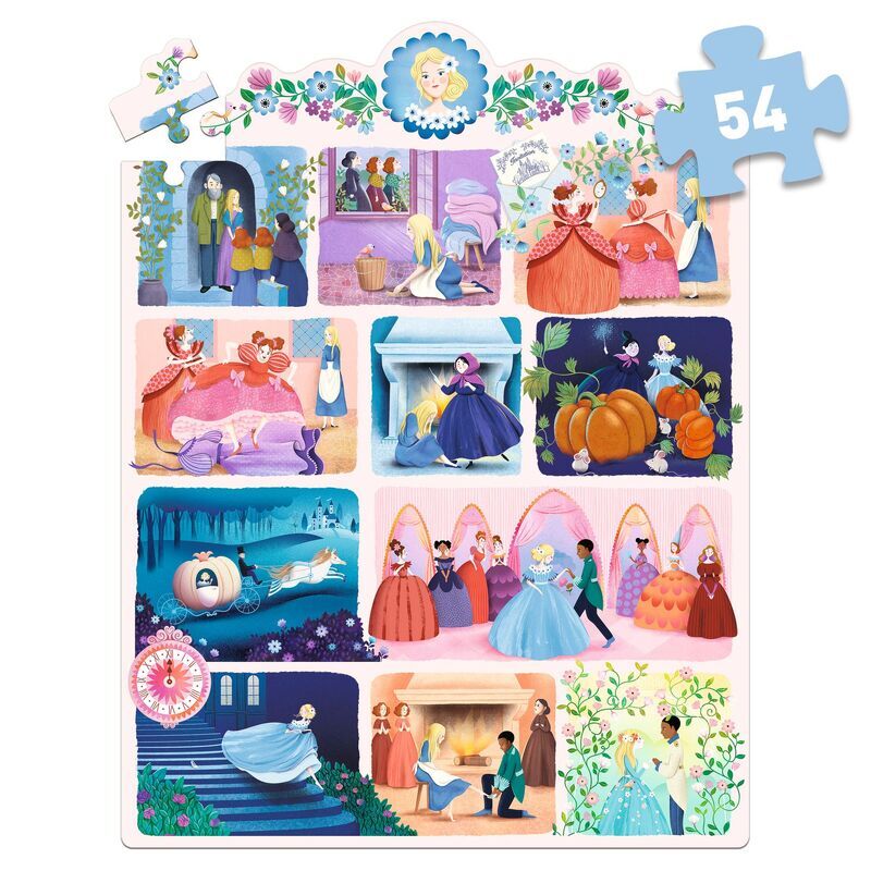 Djeco - Cinderella 54pc Story Puzzle