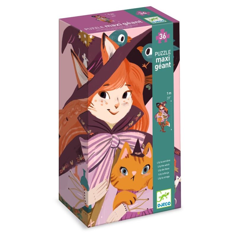 Djeco - Lily the Witch Giant Puzzle 36pc