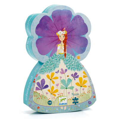 Djeco - Puzzle Silhouette 36pcs - The Princess Of Spring