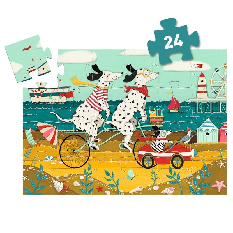Djeco - Ollie the Dalmation Silhouette Puzzle 24pc