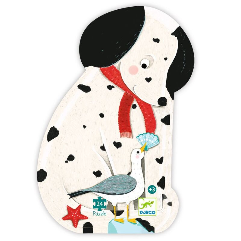 Djeco - Ollie the Dalmation Silhouette Puzzle 24pc