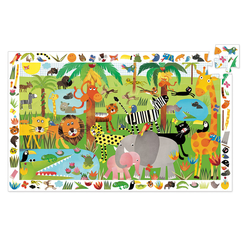 Djeco - Puzzle Observation 35pcs - Jungle