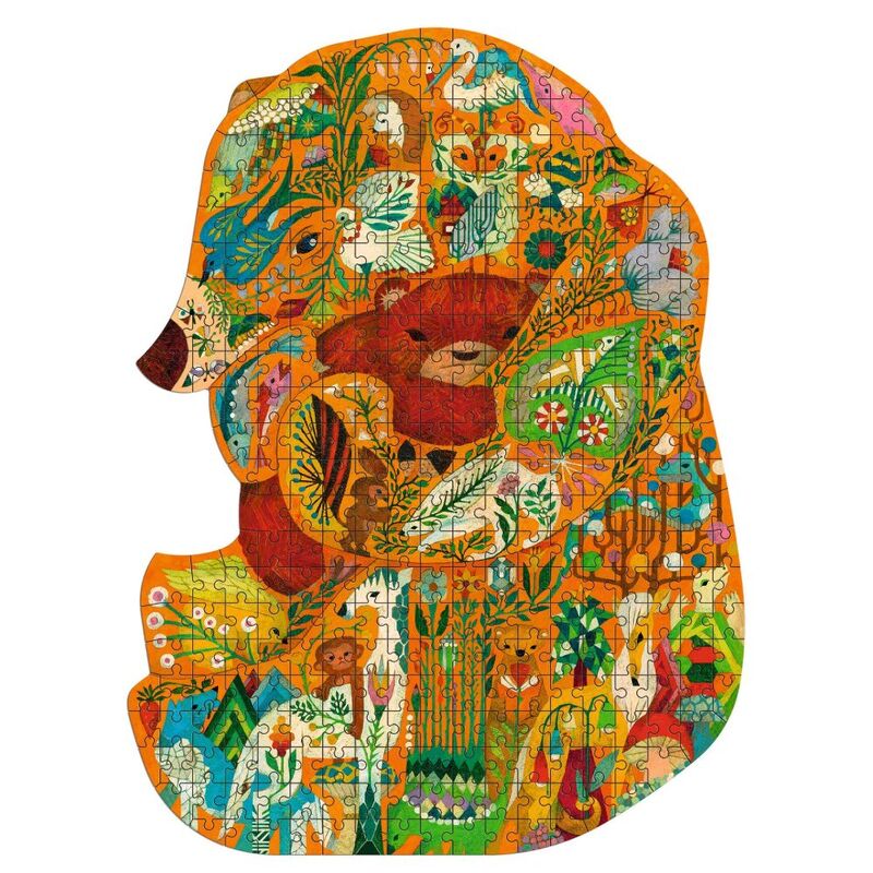 Djeco - Bear Shaped Art Puzzle 350pc
