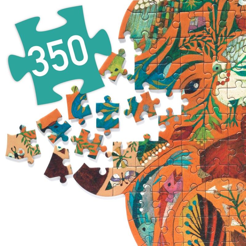 Djeco - Bear Shaped Art Puzzle 350pc