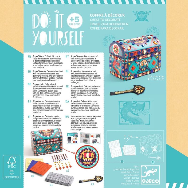 Djeco - Do it Yourself - Super Treasure Chest