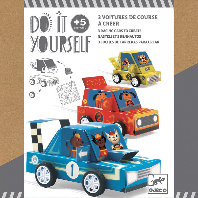 Djeco - Do it Yourself - Racing Cars Kit