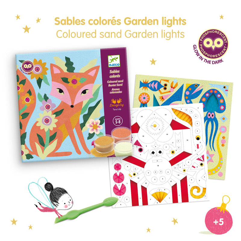 Djeco - Garden Lights Coloured Sand