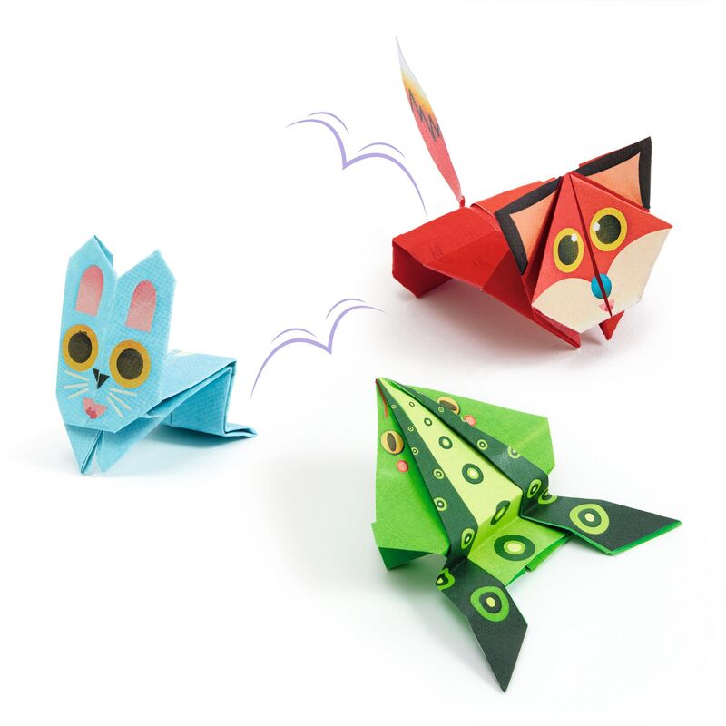 Djeco - Jumping Animal Origami Kit