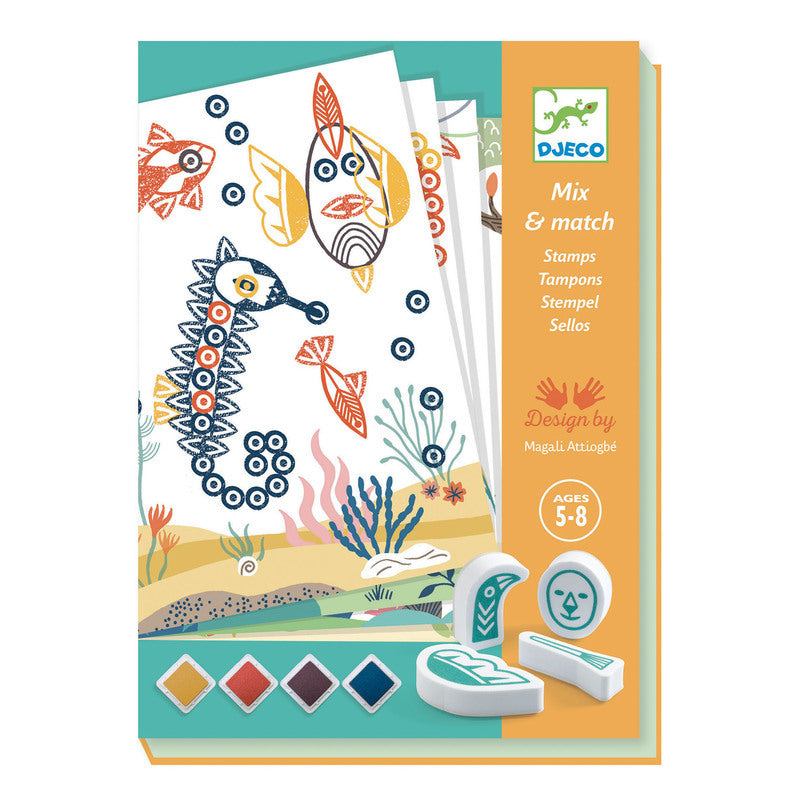 Djeco - Surprising Animals Stamp Set