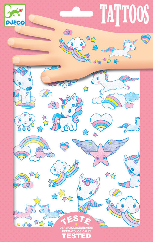 Djeco - 50+ Unicorns Tattoos