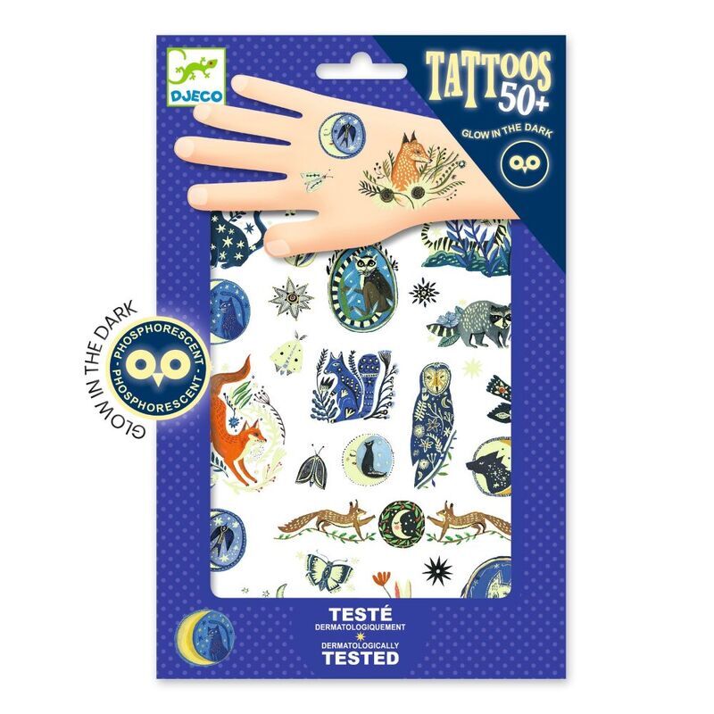 Djeco - Nighttime Glow in the Dark Tattoos