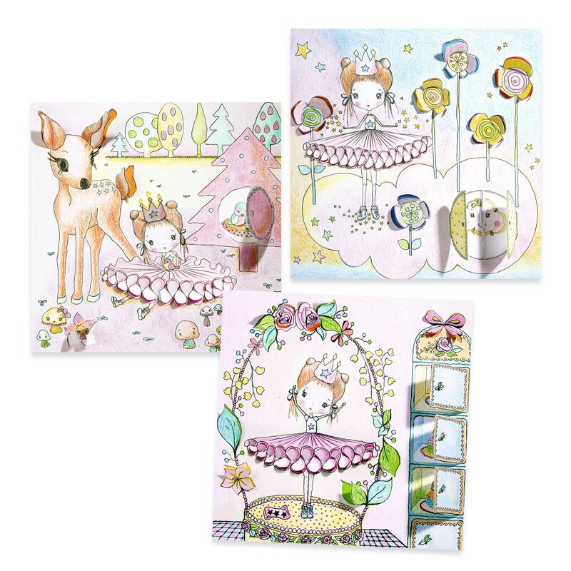 Djeco - Pupis Little Doors Colouring Surprise Kits