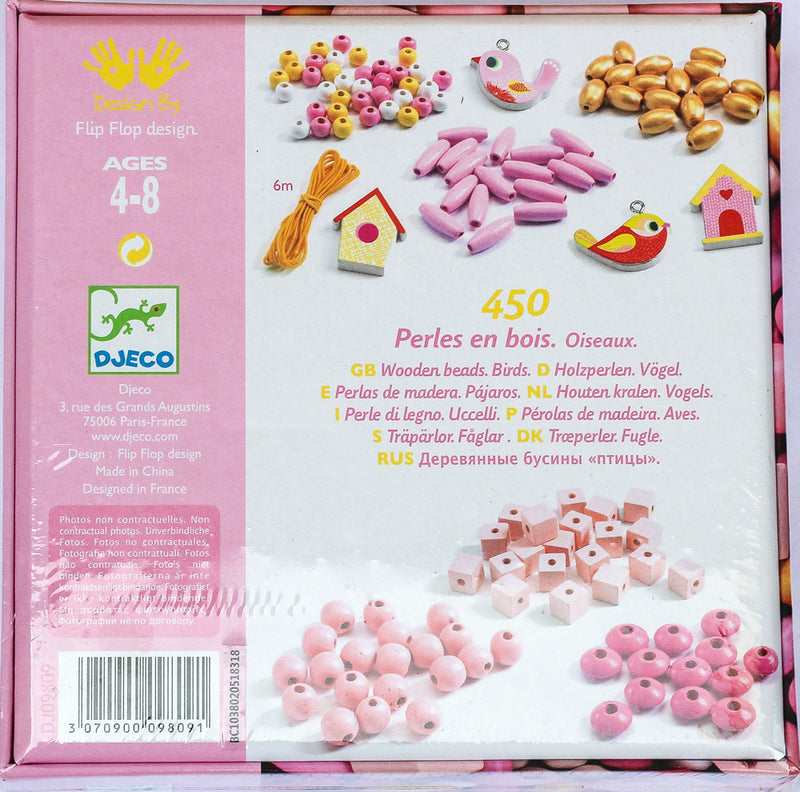 Djeco - Birds Wooden Beads