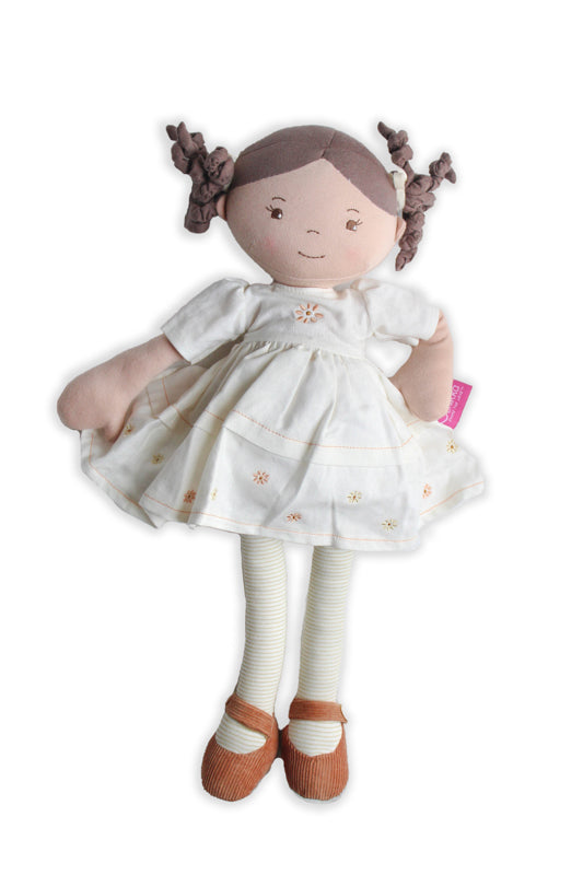 Bonikka - Cecilia Linen Doll with Brown Hair