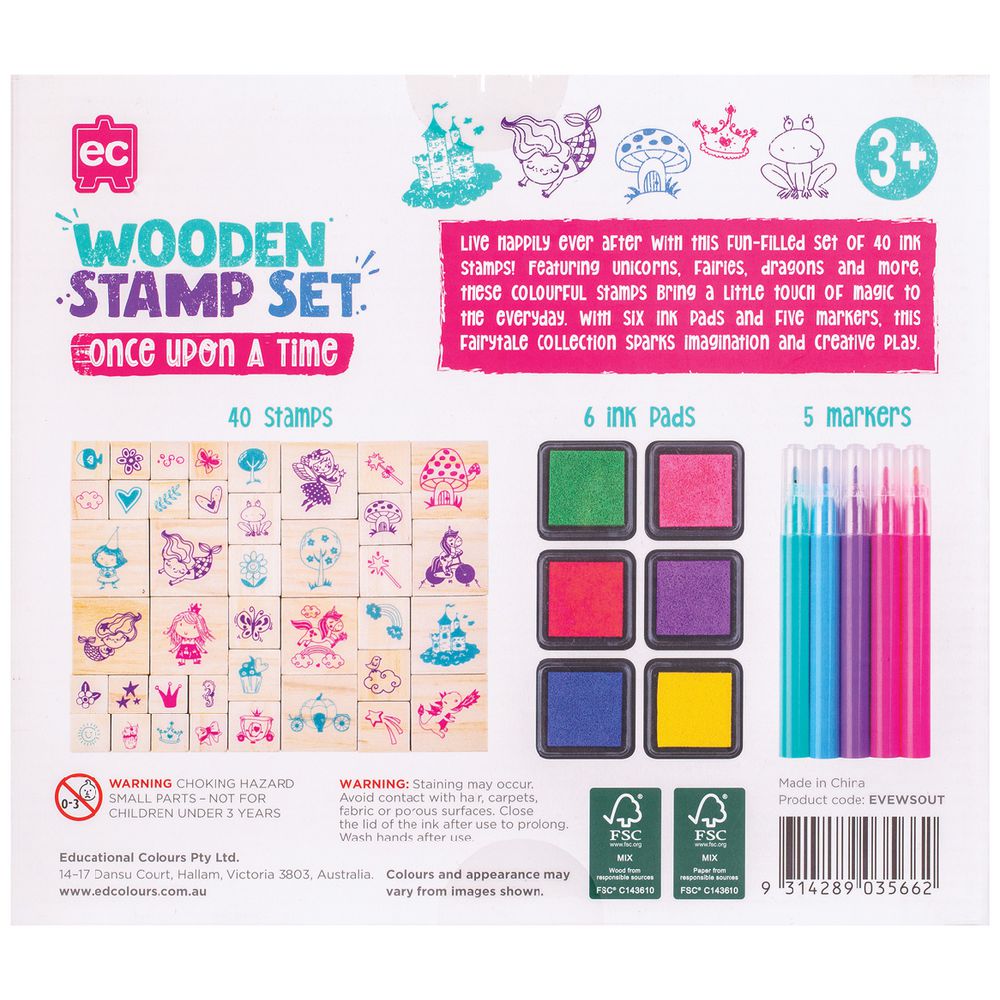 Edvantage - Wooden Stamp Set - Once upon a Time