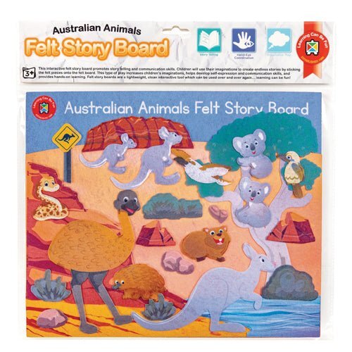 Edvantage - Felt Learning Board Australian Animals