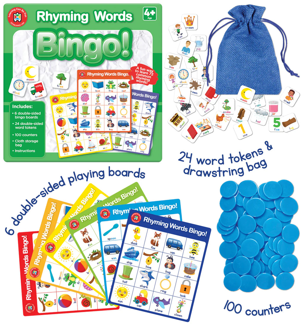 Edvantage - Rhyming Words Bingo