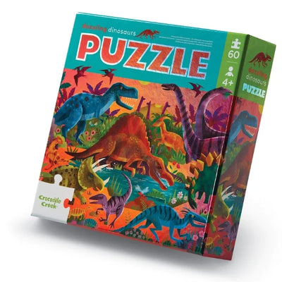 Crocodile Creek - Puzzle Foil 60pcs - Dazzling Dinosaurs