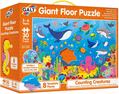 Galt - Giant Floor Puzzle 30 pcs - Counting Creatures