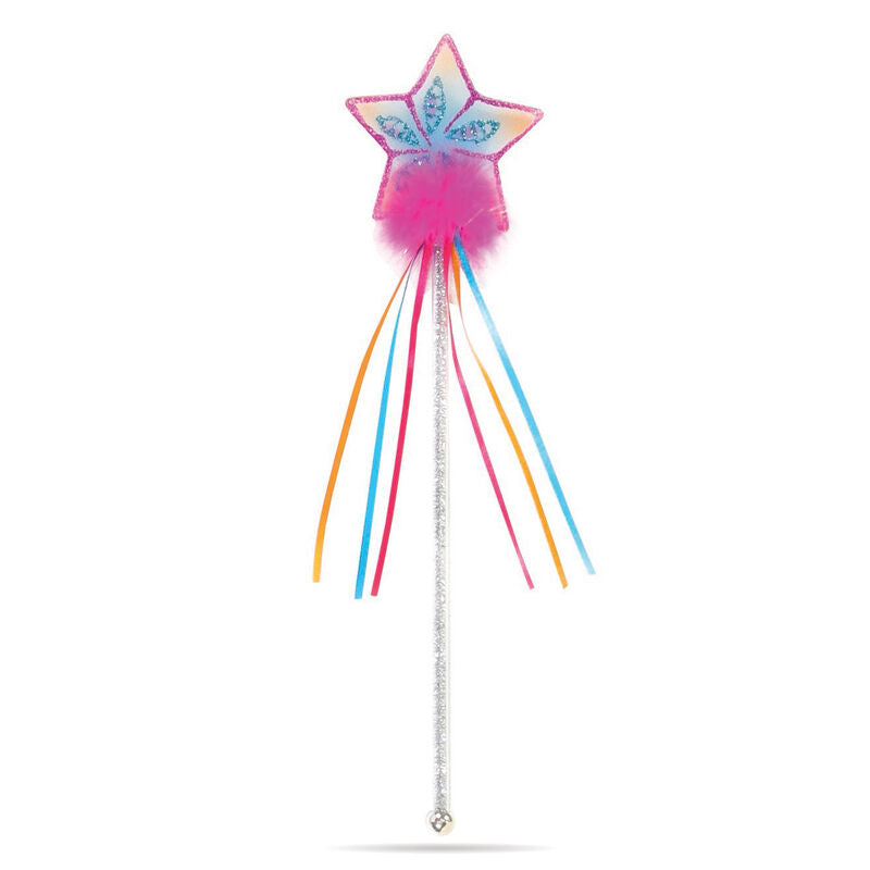 Great Pretenders - Multi Pastel and Hot Pink Glitter Rainbow Wand