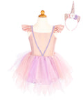 Great Pretenders - Pink Shimmer Unicorn Dress & Headband - Size 5-6