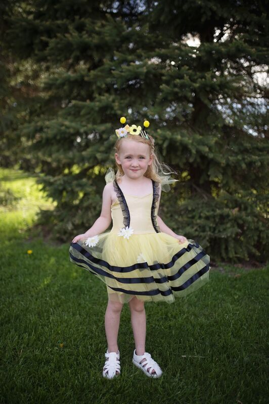Great Pretenders - Bumble Bee Dress & Headband Size 3-4