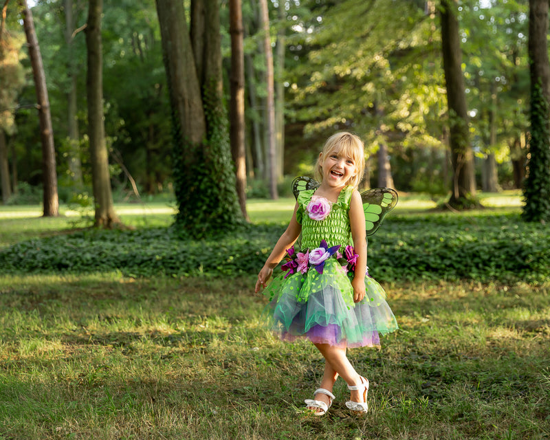 Great Pretenders - Fairy Blooms Deluxe Green Dress Size 5-6