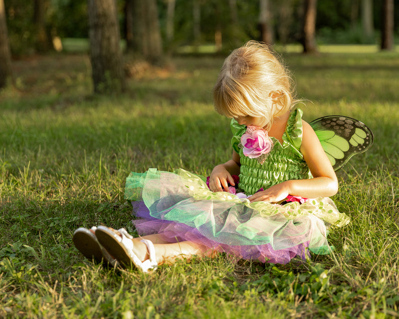 Great Pretenders - Fairy Blooms Deluxe Green Dress Size 5-6