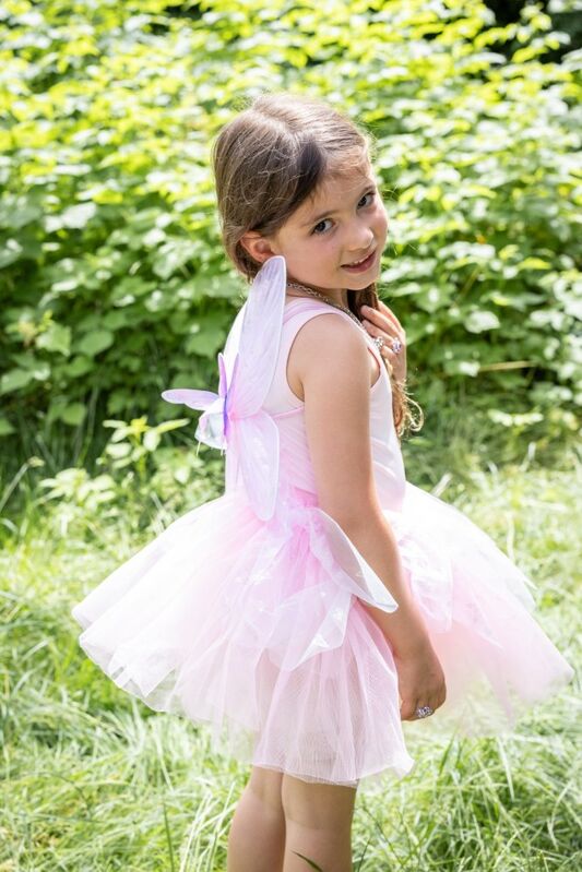 Great Pretenders - Pink Flutter Butterfly Skirt with Wings Size 4-6