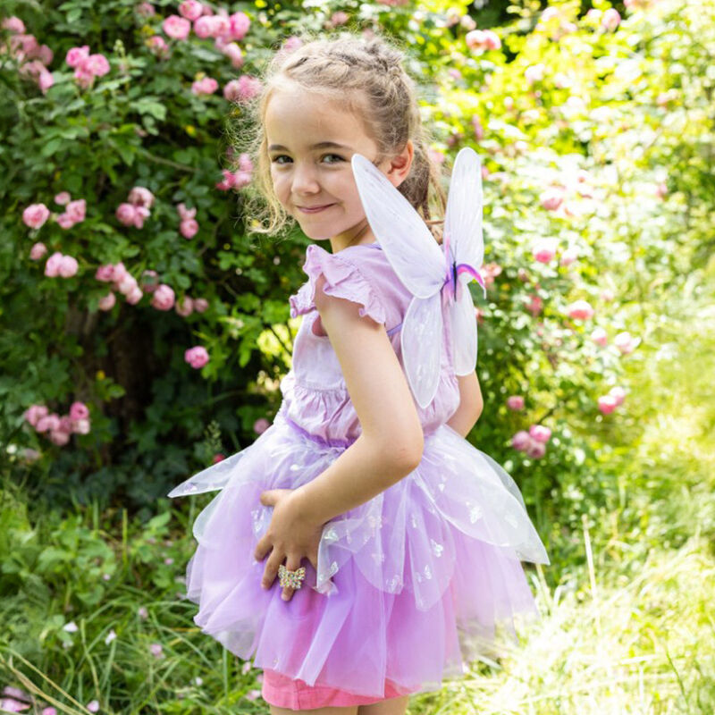 Great Pretenders - Lilac Flutter Butterfly Skirt & Wings Size 4-6