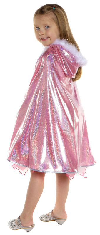 Great Pretenders - Pink Glitter Princess Cape - Size 4-6