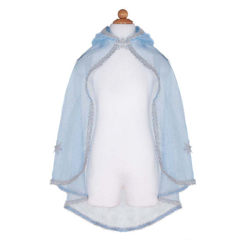 Great Pretenders - Blue & Silver Snow Queen Cape - Size 3-4