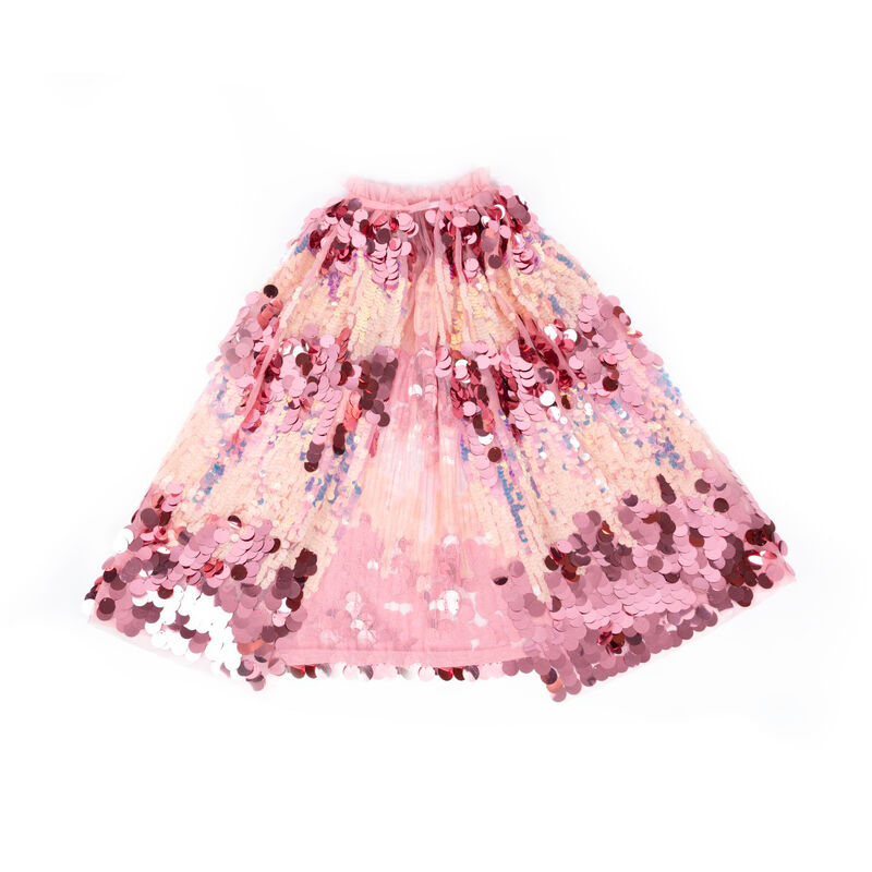Great Pretenders - 5th Avenue Pink Pailette Cape Size 4-6