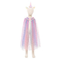 Great Pretenders - Rainbow Unicorn Cape & Headband - Size 4-6