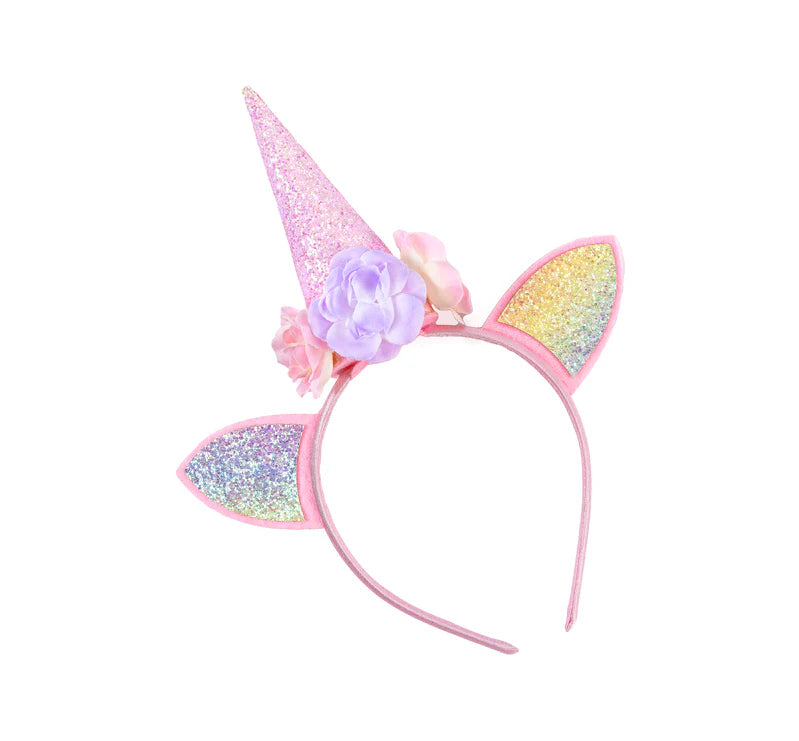 Great Pretenders - Rainbow Unicorn Cape & Headband - Size 4-6