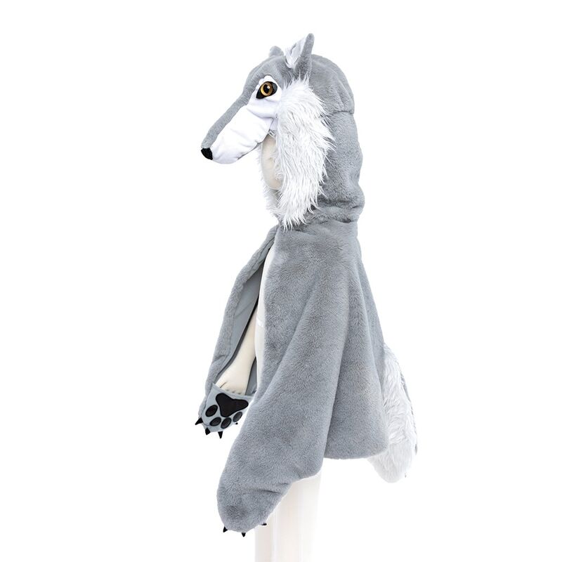 Great Pretenders - Woodland Storybook Wolf Cape Size 4-6