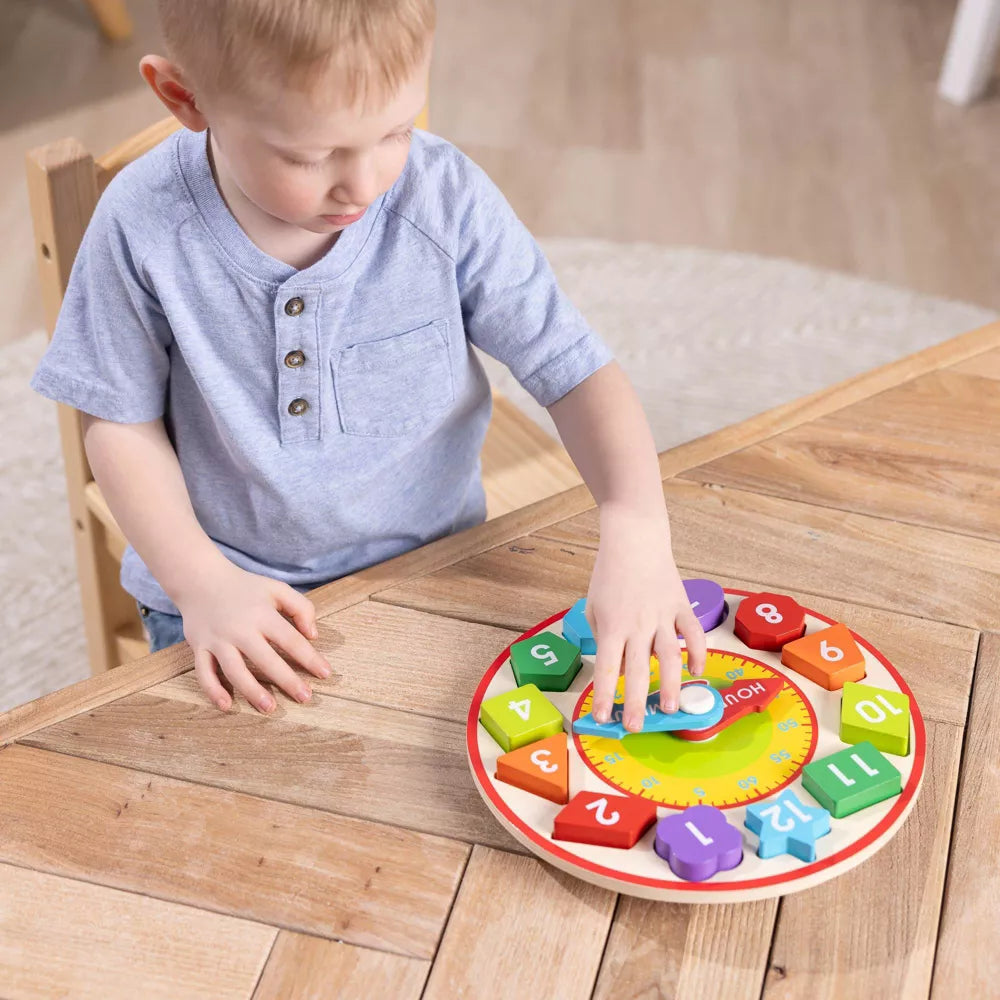 Melissa & Doug - Wooden Shape Sorting Clock