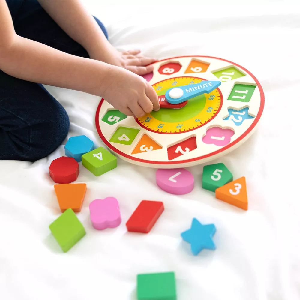 Melissa & Doug - Wooden Shape Sorting Clock