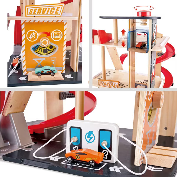 Hape - Gearhead Stunt Garage
