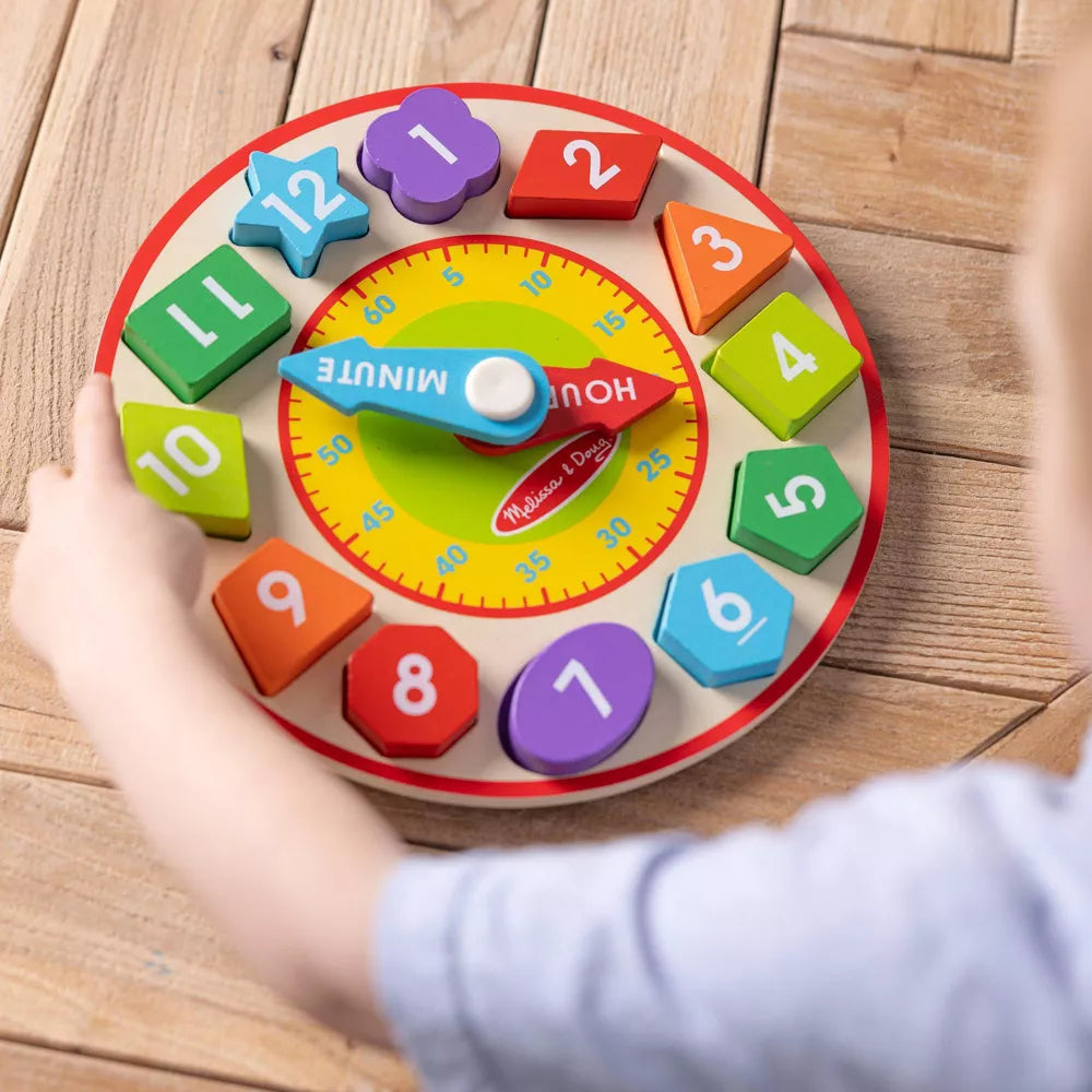 Melissa & Doug - Wooden Shape Sorting Clock