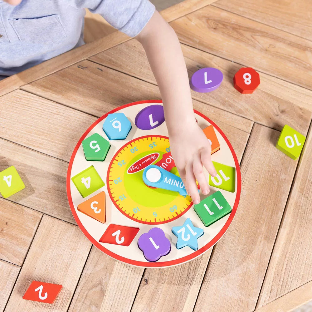 Melissa & Doug - Wooden Shape Sorting Clock
