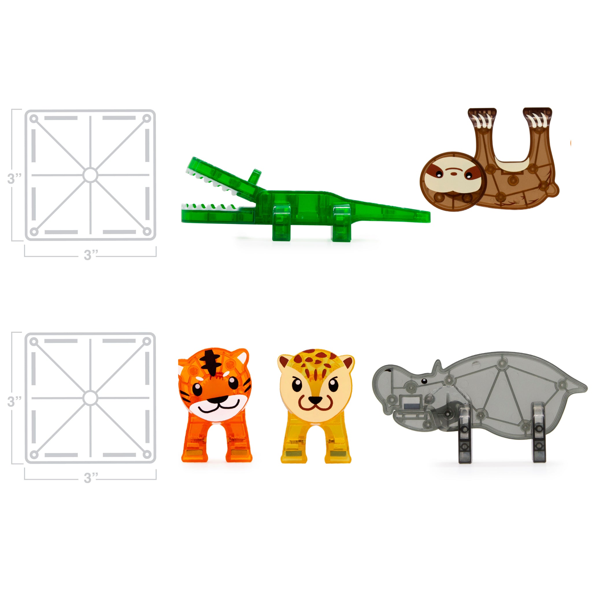 Magna Tiles - Jungle Animals Set - 25 piece