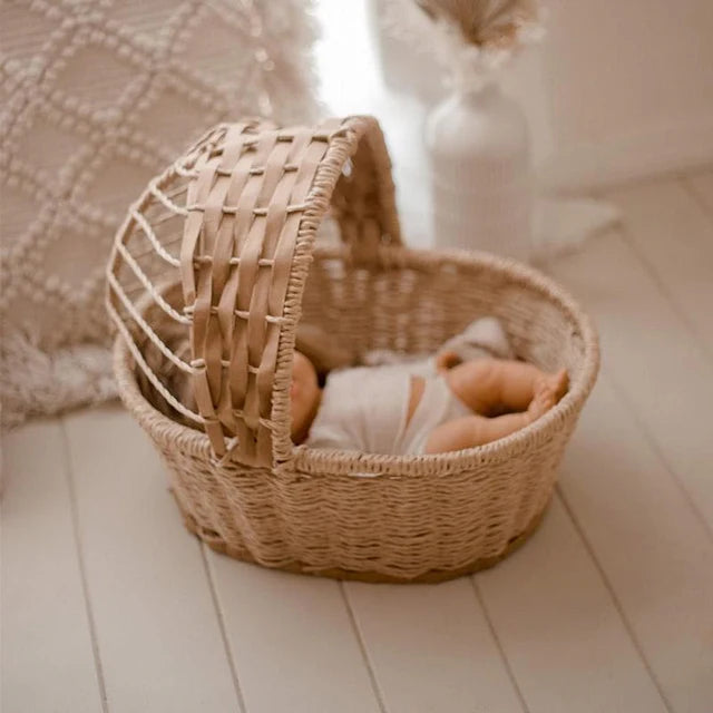 Q Toys - Jute Doll Cradle